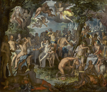 The Wedding of Peleus and Thetis, 1612 (oil on copper)