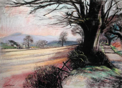 Wagon Lane (pastel on paper)