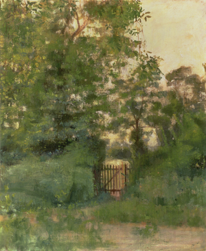 Green Landscape with a Gate, c.1943 (oil on canvas)