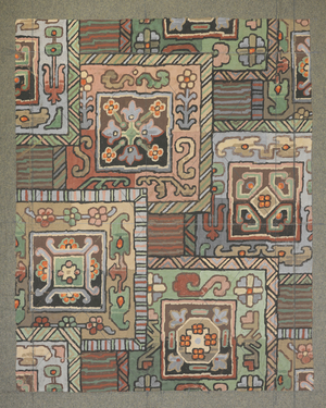 Carpet design (w/c on paper)