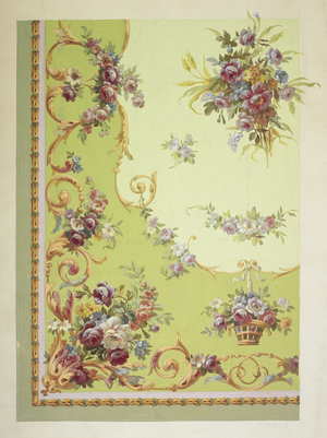 Carpet design (w/c on paper)