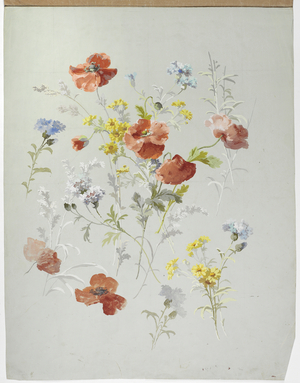 Carpet design (w/c on paper)