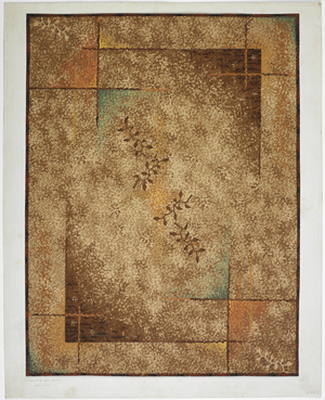 Carpet design (w/c on paper)