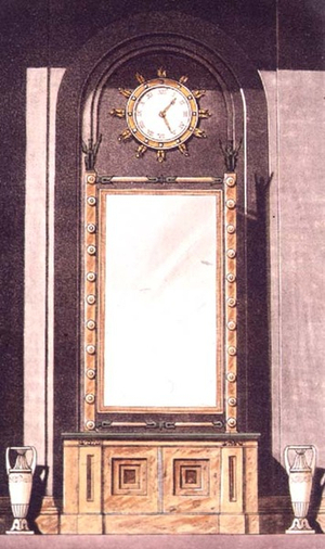 Cabinet glass (pl. 138) from Ackermann's Repository of Arts, Literature, Commerce, Manufactures, Fashion and Politics, published from 1809-28