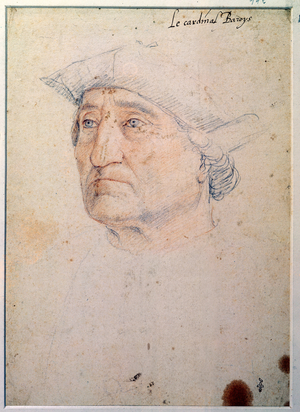 Portrait of Galiot (Jacques Ricard de Genouillac d'Assier) (pencil on paper)