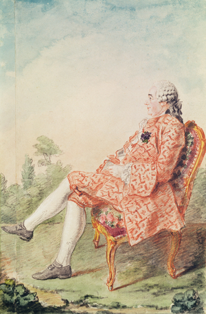 Mr de Cibille, 1759 (pencil & red chalk on paper)