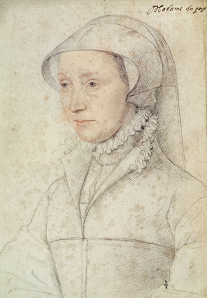 Madame du Parc, c.1555 (pencil on paper)
