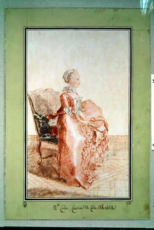 Madame Collin (pencil and red chalk on paper) 1758