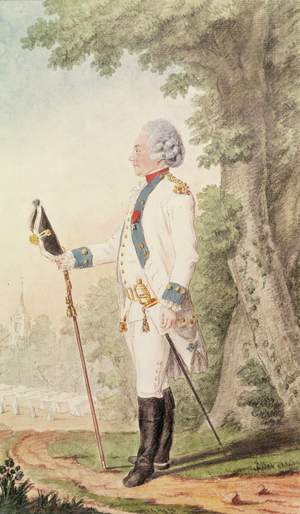 Le Comte de Guines (b.1735) (pencil, watercolour & gouache on paper)