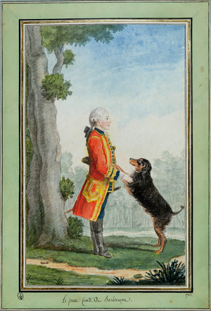 Augustin Jean Louis Antoine (b.1753) Count of Barbancon, 1763 (pencil, watercolour & gouache on paper)