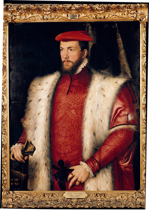 Portrait of Odet de Coligny (1517-71) Cardinal of Chatillon, 1548 (oil on panel)