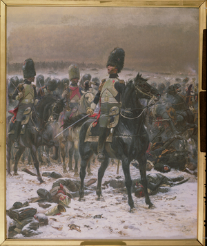 Horse Guards at Eylau (oil on canvas)