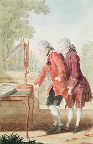 Les Messieurs de Montmort, 1762 (pencil, watercolour & gouache on paper)