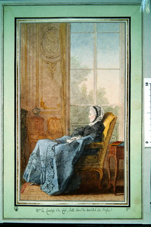 Marie Anne Hocquart, comtesse de Cosse (1726-1779) (pencil, red chalk, watercolour and gouache on paper) 1770