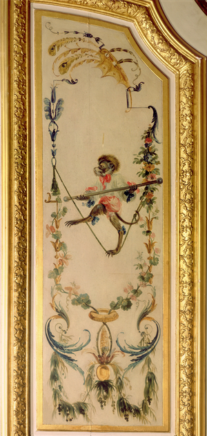 La Grande Singerie: The Tightrope Walker (painted panel)