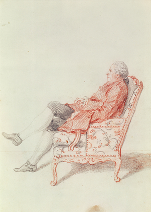 Mr de Pignatelli (pencil & red chalk on paper)