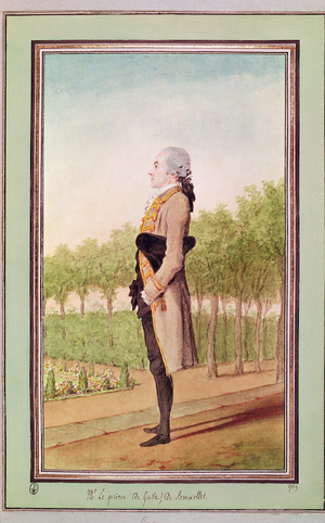 Charles-Emmanuel-Joseph de Liedekerke, Prince of Gavre, 1769 (pencil, watercolour & gouache on paper)