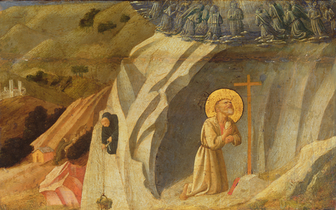 St. Benedict at Subiaco (tempera on panel)