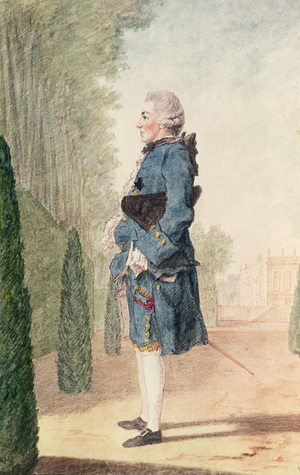 Chevalier Louis de Talleyrand (b.1735)  (pencil, w/c & gouache on paper)