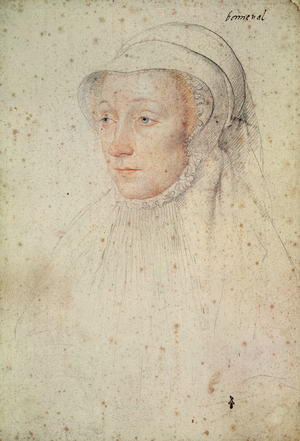 Renee de Bonneval (1515-c.50), c.1549 (pencil on paper)