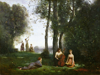 Le Concert Champetre, c.1857-58 (oil on canvas)