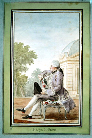 Charles Francois Casimir, Le Comte de Tavannes (1739-1820) (pencil, watercolour, gouache and red chalk on paper) 1763