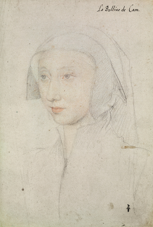 Aimee Mottier de La Fayette (1490-c.1565), femme de Francois de Silly, bailli de Caen, c.1523 (pencil on paper)