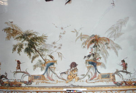 The Boar Hunt, detail from the ceiling of 'La Grande Singerie', c.1735 (mural)