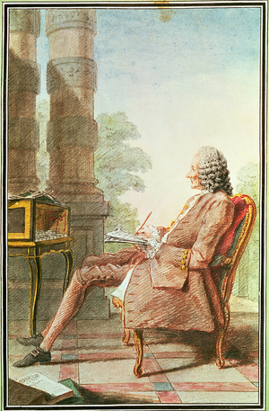 Jean-Philippe Rameau (1683-1764) 1760 (w/c on paper)