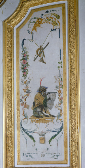 The Monkey Geographer, from 'La Grande Singerie', c.1735 (mural)