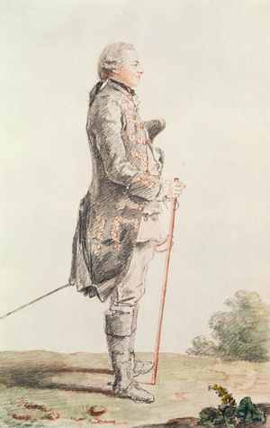 Le Comte de Coigny (1740-1817) 1759 (pencil, watercolour & red chalk on paper)