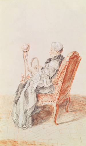 Mademoiselle Lefevre, 1758 (pencil & red chalk on paper)