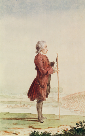 Abbot de Cren 1760 (pencil, watercolour & gouache on paper)