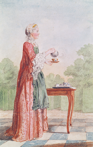 Mademoiselle Lebrun, 1760 (pencil, watercolour & gouache on paper)