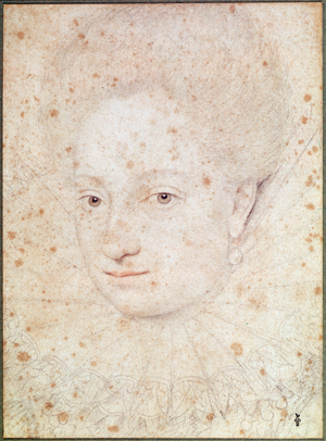 Portrait of an unknown lady, c.1598 (pencil on paper)