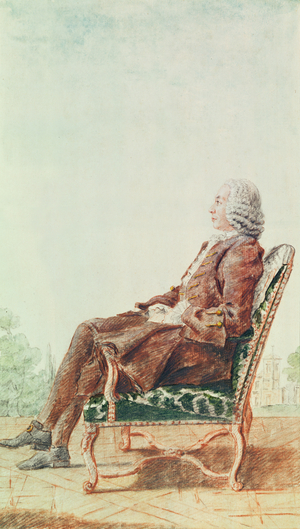 Abbot de Ligonde 1759 (pencil, watercolour & gouache on paper)