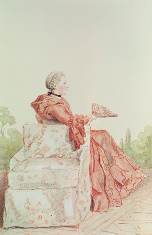 Madame de Lancise (pencil, watercolour, gouache and red chalk on paper)1758