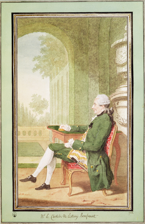 Chevalier Charles Roger de Listenois-Bauffremont, 1768 (pencil, watercolour & gouache on paper)