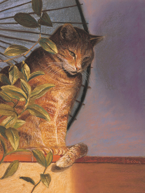 Contemplation (pastel on paper)