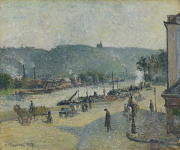 Place Lafayette, Rouen, 1883 (oil on canvas)