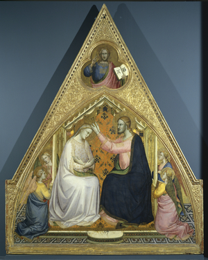 The Coronation of the Virgin, c.1388-90 (tempera & gold leaf on panel)
