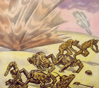 Shell Burst, 1919 (ink & w/c on paper)