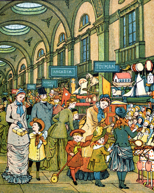Lowther Arcade from 'London Town' (colour litho)