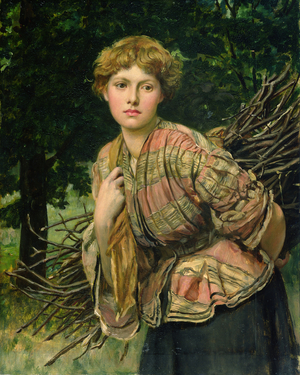 The Gamekeeper's Daughter, 1875 (oil on panel)