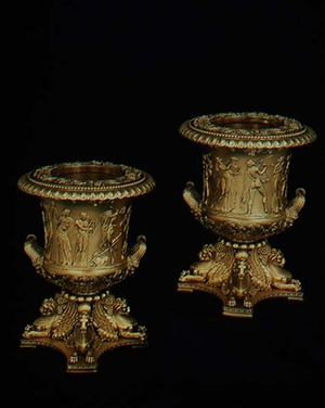 Winecoolers, a pair, by Benjamin and James Smith, 1810 (silver)