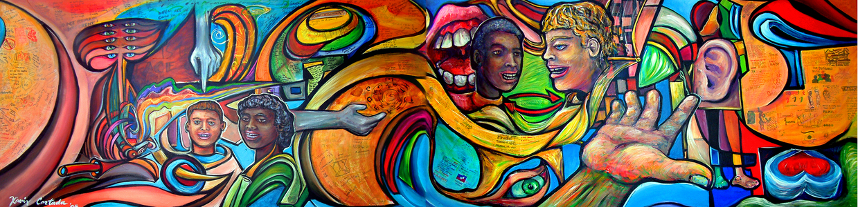 The Coexistence Mural, 2004 (acrylic and mixed media on canvas)