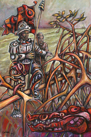 Conquistadores, 2007 (acrylic on canvas)