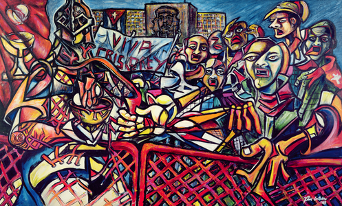 Communion in the Square, 1998 (acrylic on canvas)