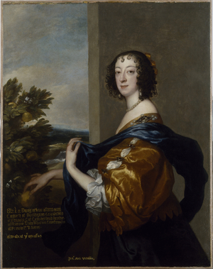 Elizabeth, Lady Dungarvan and Clifford (oil on canvas)