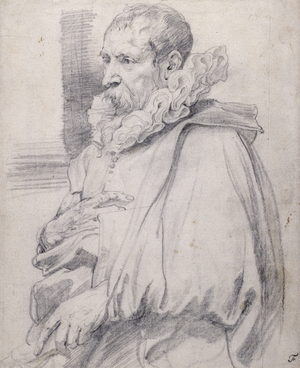 Pieter Brueghel the Younger (black chalk on white paper)